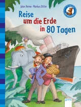 Der Bücherbär. Erstlesebücher für das Lesealter 2. Klasse / Reise um die Erde in 80 Tagen - Jules Verne, Wolfgang Knape