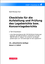 Checkliste 4 für die Aufstellung und Prüfung des Lageberichts bzw. Konzernlageberichts - Farr, Wolf-Michael