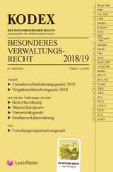 KODEX Besonderes Verwaltungsrecht 2018/19 - 