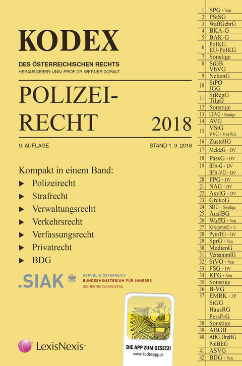 KODEX Polizeirecht 2018