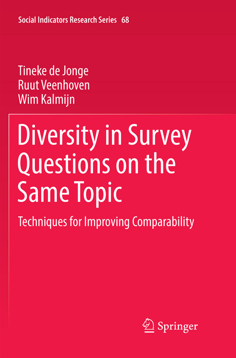 Diversity in Survey Questions on the Same Topic - Tineke de Jonge, Ruut Veenhoven, Wim Kalmijn