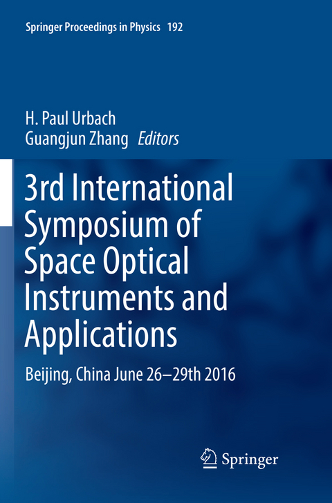 3rd International Symposium of Space Optical Instruments and Applications - 