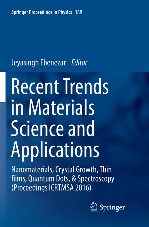 Recent Trends in Materials Science and Applications - 