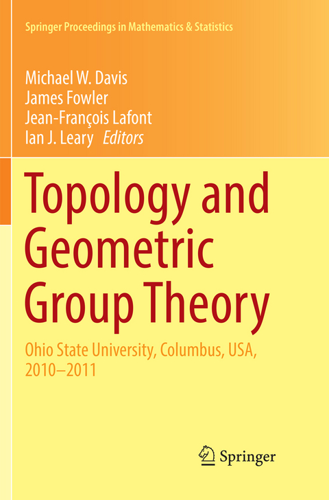 Topology and Geometric Group Theory - 