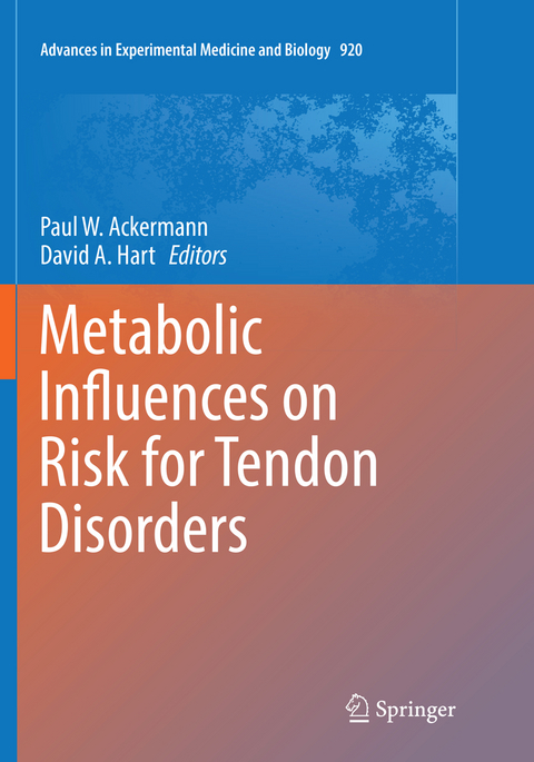 Metabolic Influences on Risk for Tendon Disorders - 