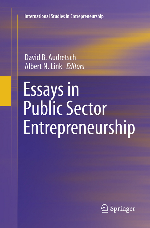 Essays in Public Sector Entrepreneurship - 