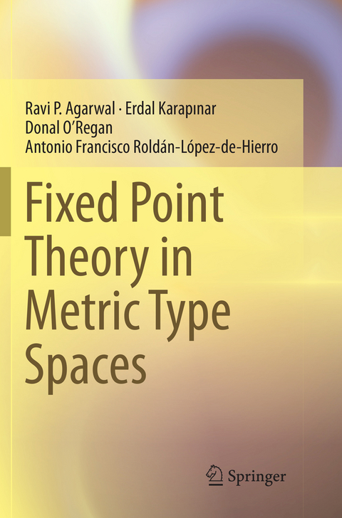 Fixed Point Theory in Metric Type Spaces - Ravi P. Agarwal, Erdal KARAPINAR, Donal O’Regan, Antonio Francisco Roldán-López-de-Hierro