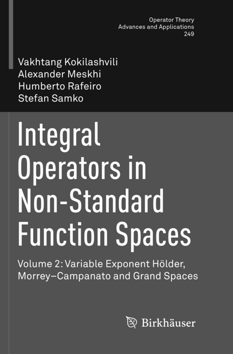 Integral Operators in Non-Standard Function Spaces - Vakhtang Kokilashvili, Alexander Meskhi, Humberto Rafeiro, Stefan Samko