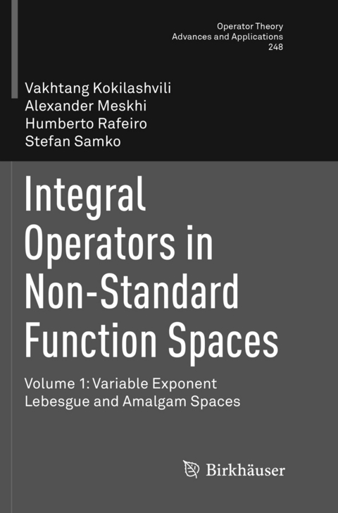 Integral Operators in Non-Standard Function Spaces - Vakhtang Kokilashvili, Alexander Meskhi, Humberto Rafeiro, Stefan Samko