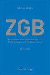 ZGB (Schweizerisches Zivilgesetzbuch) - Stöckli, Hubert; Gauch, Peter