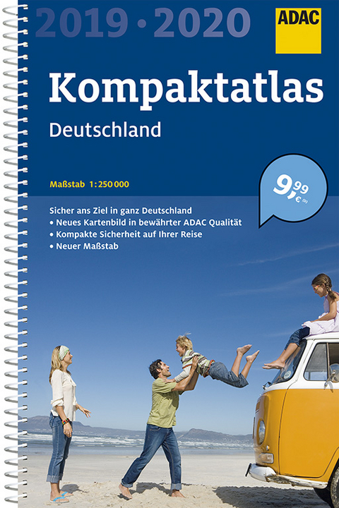 ADAC Kompaktatlas Deutschland 2019/2020 1:250 000