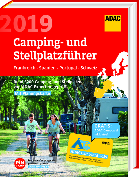 ADAC Camping/Stellplatzführer F, Sp, P, CH 2019 / ADAC Camping-/Stellplatzführer Frankreich, Spanien, Portugal, Schweiz 2019