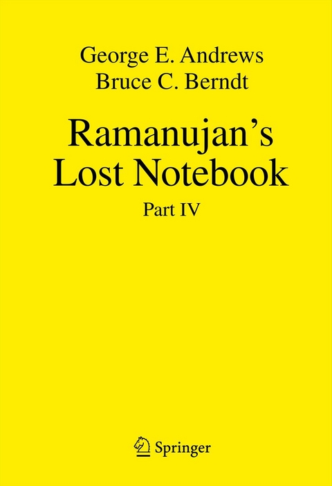 Ramanujan's Lost Notebook - George E. Andrews, Bruce C. Berndt