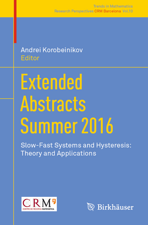 Extended Abstracts Summer 2016 - 