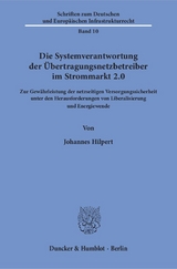 Die Systemverantwortung der Übertragungsnetzbetreiber im Strommarkt 2.0. - Johannes Hilpert