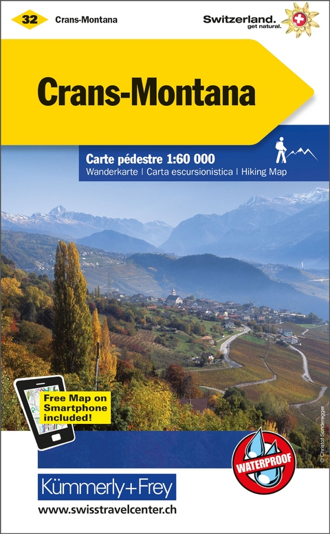 Kümmerly+Frey Wanderkarte 32 Crans-Montana 1:60.000