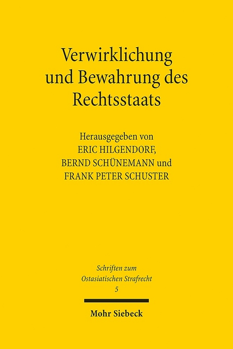 Verwirklichung und Bewahrung des Rechtsstaats - 