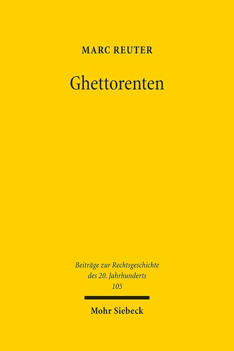 Ghettorenten - Marc Reuter