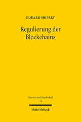 Regulierung der Blockchains - Eduard Hofert