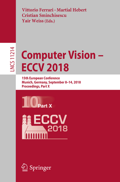 Computer Vision – ECCV 2018 - 