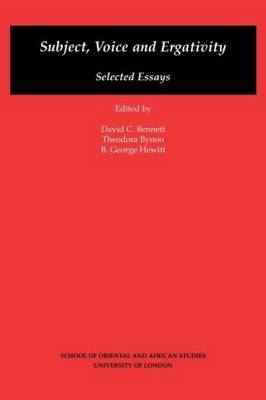 Subject, Voice and Ergativity -  Bennett N,  David C Bennett,  N Uk Bennett