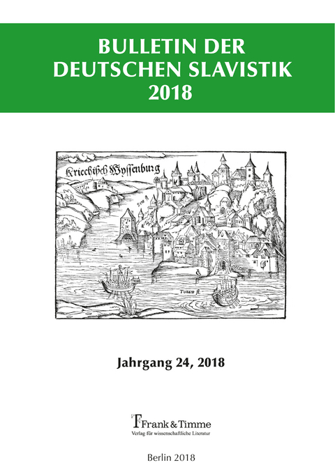 Bulletin der Deutschen Slavistik 2018 - 