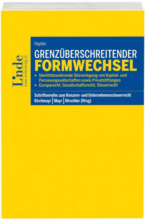 Grenzüberschreitender Formwechsel - Tobias Hayden