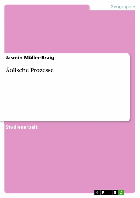 Äolische Prozesse - Jasmin Müller-Braig