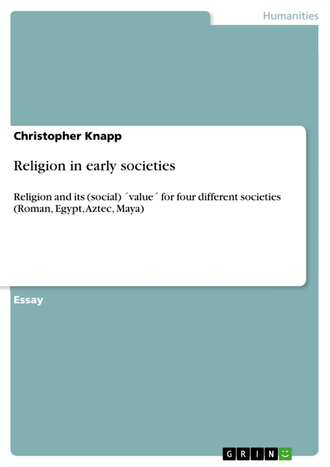 Religion in early societies - Christopher Knapp