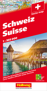 Schweiz 2019 Strassenkarte 1:303 000 - 