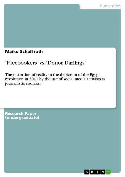 'Facebookers' vs. 'Donor Darlings' -  Maiko Schaffrath