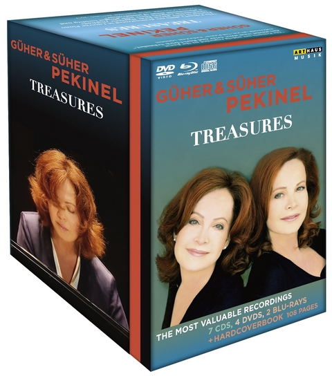 Treasures - Güher & Süher Pekinel, 7 Audio-CDs + 4 DVDs + 2 Blu-rays + Hardcoverbook