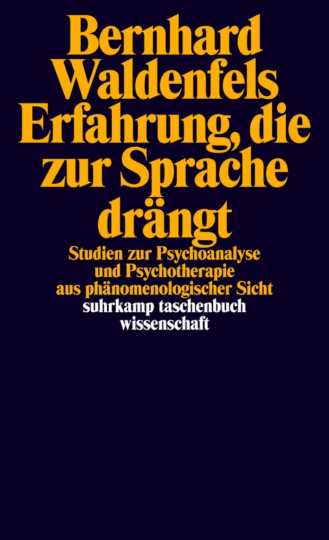 Erfahrung, die zur Sprache drängt - Bernhard Waldenfels