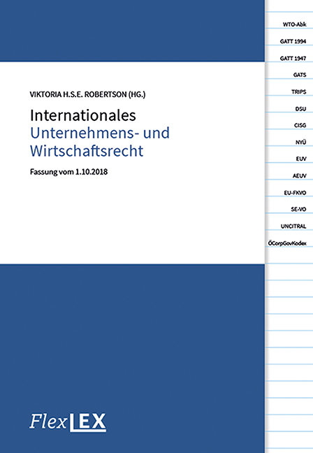 Internationales Unternehmens- und Wirtschaftsrecht - 