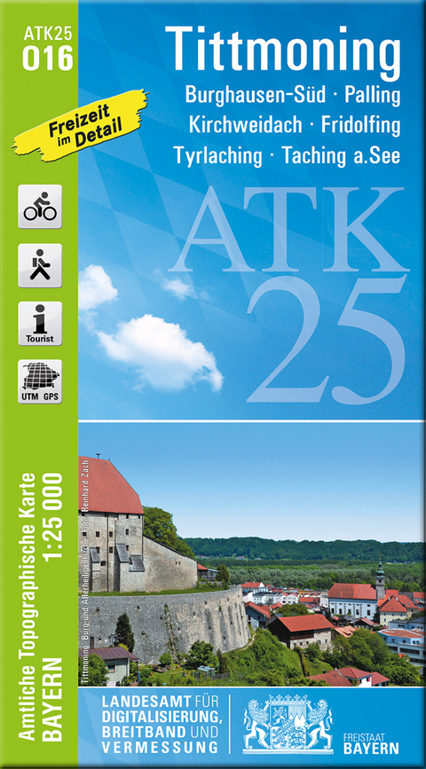 ATK25-O16 Tittmoning (Amtliche Topographische Karte 1:25000)