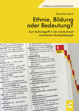 Ethnie, Bildung oder Bedeutung? - Barth, Dorothee