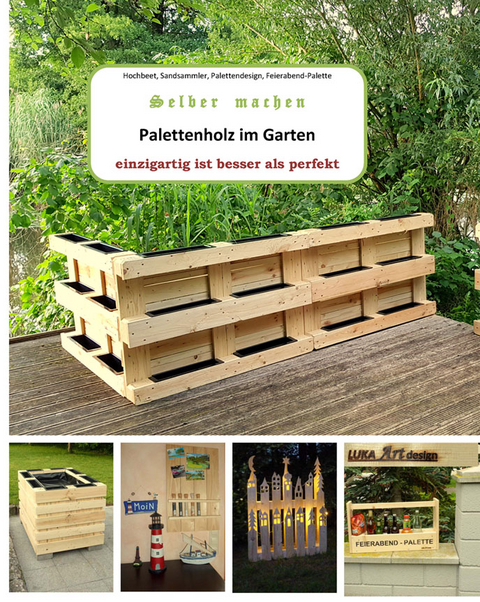 Palettenholz im Garten - 