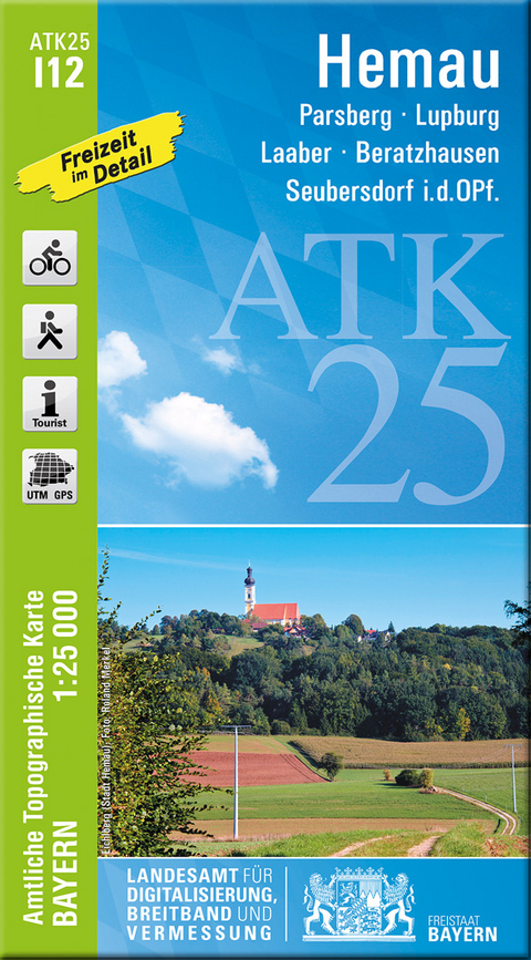 ATK25-I12 Hemau (Amtliche Topographische Karte 1:25000)