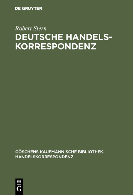 Deutsche Handelskorrespondenz - Robert Stern