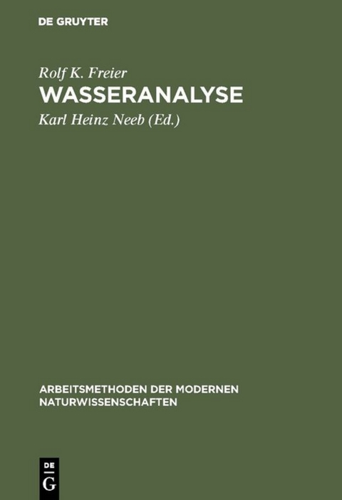 Wasseranalyse - Rolf K. Freier