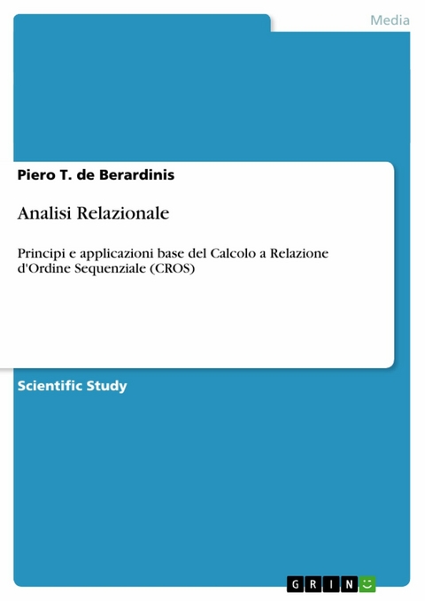 Analisi Relazionale -  Piero T. de Berardinis