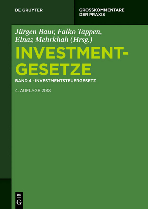 Investmentgesetze / Investmentsteuergesetz - 