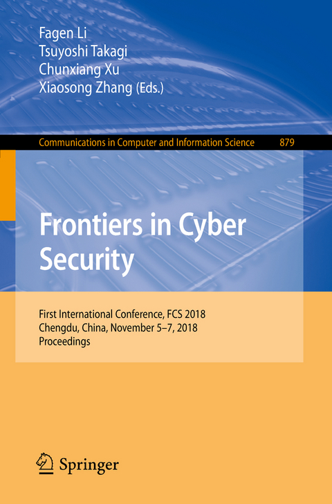 Frontiers in Cyber Security - 