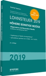 Tabelle, Lohnsteuer 2019 Höhere Sonstige Bezüge - 