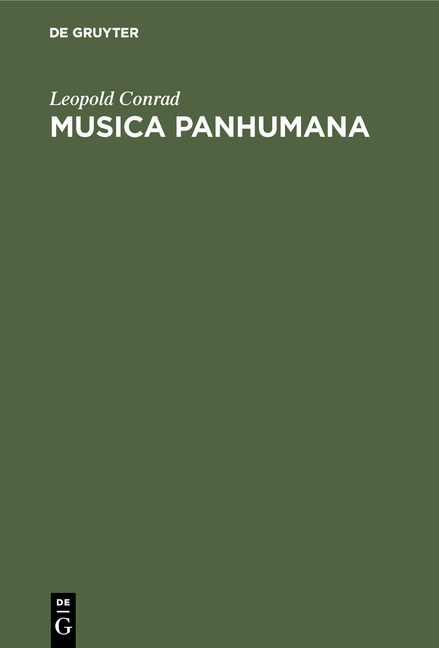 Musica Panhumana - Leopold Conrad