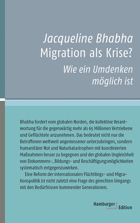 Migration als Krise? - Jacqueline Bhabha