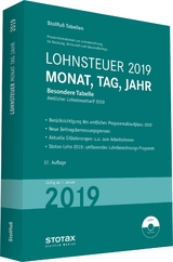 Tabelle, Lohnsteuer 2019 Monat, Tag, Jahr - 