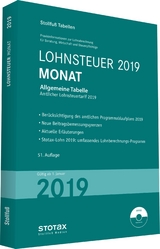 Tabelle, Lohnsteuer 2019 Monat - 