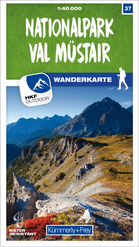 Kümmerly+Frey Wanderkarte 37 Nationalpark Val Müstair 1:40.000