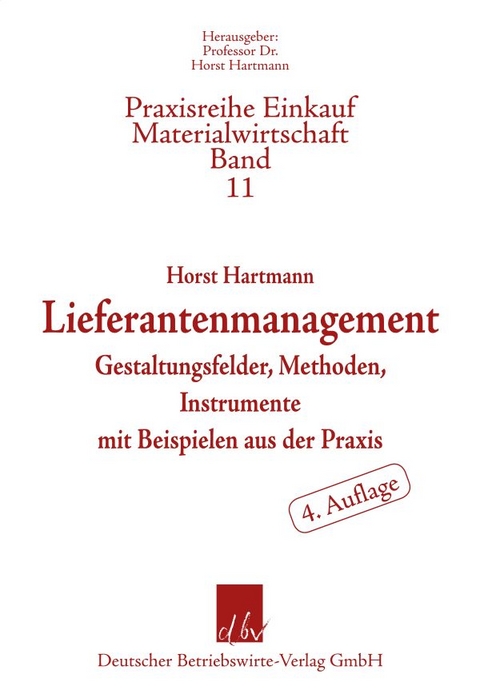 Lieferantenmanagement. - Horst Hartmann